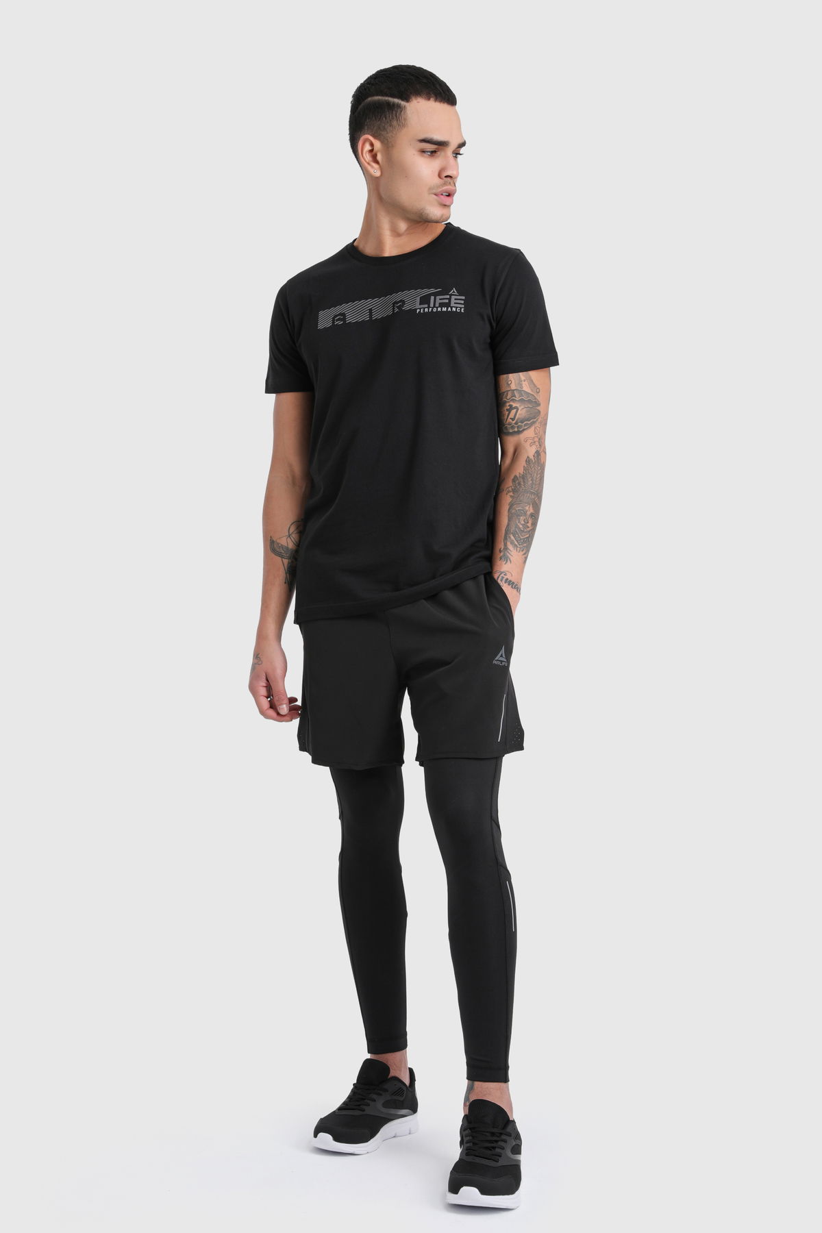 22012 - Black - Men's Sport Leggings
